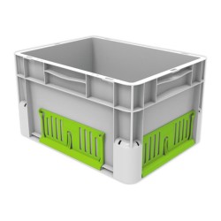 Caisse de Rangement en plastique 20 litres - Gris