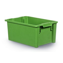 Caisse Plastique Gerbable « E6424-5120 » - Pack Vert Emballage