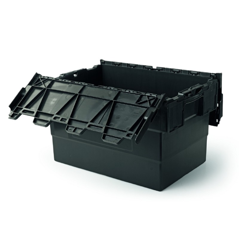 Bac gerbable emboîtable Kaïman noir 65 L Bac gerbable emboîtable Kaïman noir 65 L