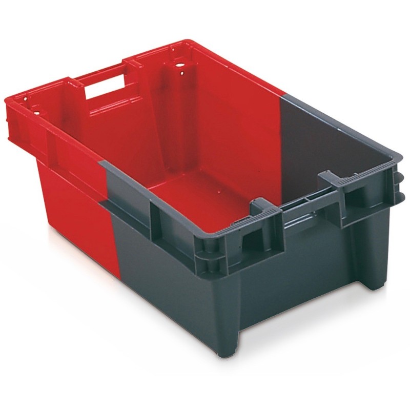 Caisse Plastique Bicolore - Pack Vert Emballage