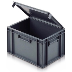 Grand bac plastique 400 litres 95x73x83 cm sur pieds gris