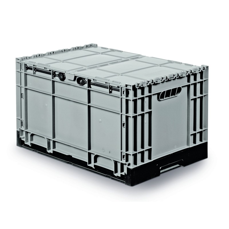 Bac plastique pliant avec couvercle Bac plastique pliant avec couvercle