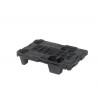 Palette - 600x400x115 mm - fond plein, parois ouvertes - Vert - réf. SF-400-L