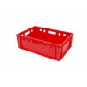 Bac alimentaire - 40L - 600x400x200 mm - fond plein, parois pleines - Bleu - réf. E2
