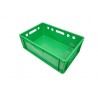 Bac alimentaire - 40L - 600x400x200 mm - fond plein, parois pleines - Bleu - réf. E2