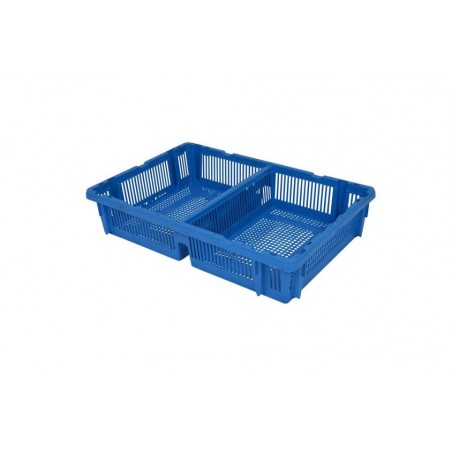 Bac plastique - 21L - 595x393x120 mm - fond plein, parois pleines - réf. GE6412