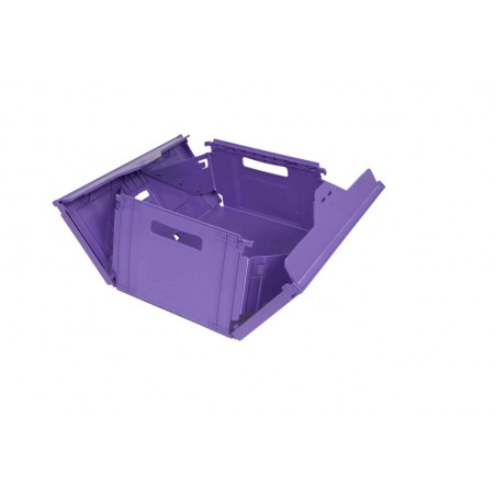 Bac plastique - 20L - 400x300x200 mm - fond plein, parois pleines - Vert - réf. MB4320