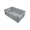 Bac pliable - 39L - 600x400x215 mm - fond plein, parois pleines - Vert - réf. G6422-1161
