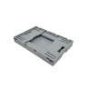 Bac pliable - 39L - 600x400x215 mm - fond plein, parois pleines - Vert - réf. G6422-1161