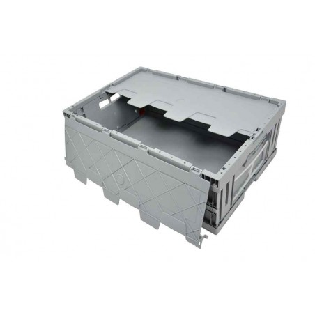 Bac pliable - 39L - 600x400x223 mm - fond plein, parois pleines - Vert - réf. GC6422-1161