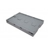 Bac pliable - 59L - 600x400x320 mm - fond plein, parois pleines - Vert - réf. GC6433-1161