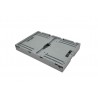 Bac pliable - 59L - 600x400x320 mm - fond plein, parois pleines - Vert - réf. G6433-1161