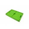 Bac pliable - 59L - 600x400x320 mm - fond plein, parois pleines - Vert - réf. G6433-1161