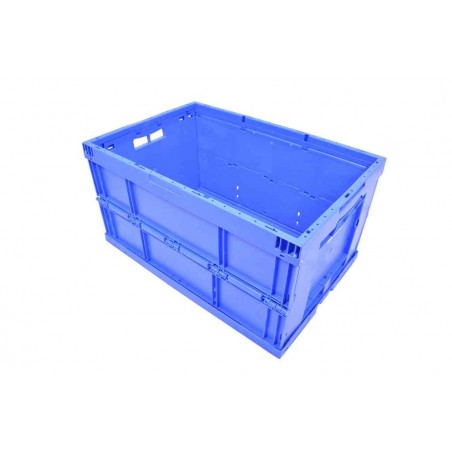 Bac pliable - 59L - 600x400x320 mm - fond plein, parois pleines - Vert - réf. G6433-4161