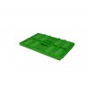 Bac pliable - 40L - 600x400x221 mm - fond ajouré, parois ajourées - Vert - réf. P6420-0042