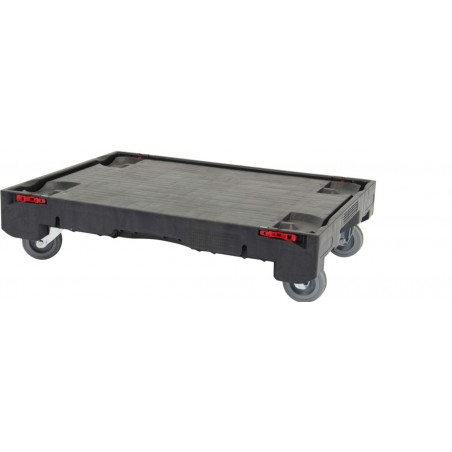 Chariot - 812x612x250 mm - fond plein - Noir - réf. SF-600-CH-/2PC-FC-80-ASS