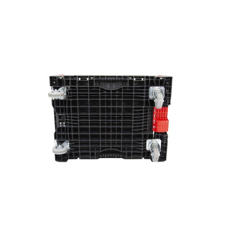 Chariot - 812x612x250 mm - fond plein - Noir - réf. SF-600-CH-/2PC-FC-80-ASS