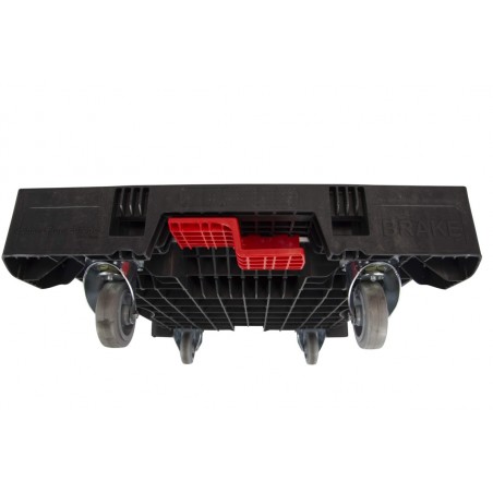 Chariot - 812x612x250 mm - fond plein - Noir - réf. SF-600-CH-/2PC-FC-80-ASS