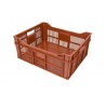 Bac gerbable - 36L - 500x400x215 mm - fond ajouré, parois ajourées - Orange - réf. BF5421-4020