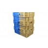 Bac gerbable emboîtable - 34L - 600x400x188 mm - fond ajouré, parois ajourées - Vert - réf. PVBI-6419-0040