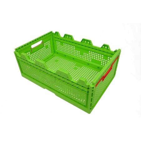 Bac plastique - 47L - 600x400x240 mm - fond ajouré, parois ajourées - Naturel - réf. RL6424-00