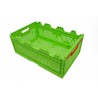 Bac plastique - 47L - 600x400x240 mm - fond ajouré, parois ajourées - Naturel - réf. RL6424-00