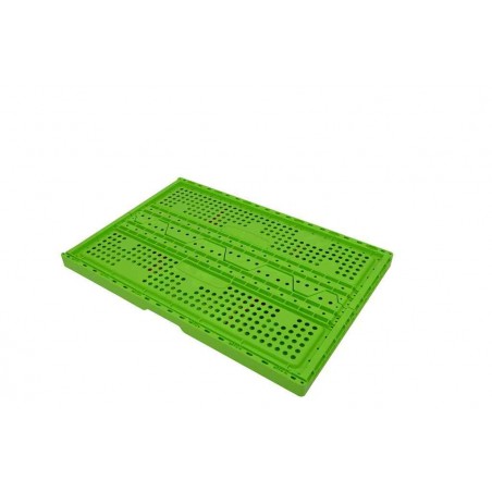Bac plastique - 47L - 600x400x240 mm - fond ajouré, parois ajourées - Naturel - réf. RL6424-00