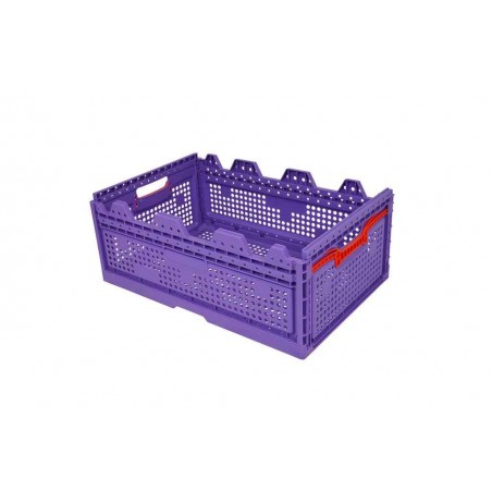 Bac plastique - 47L - 600x400x240 mm - fond ajouré, parois ajourées - Naturel - réf. RL6424-00