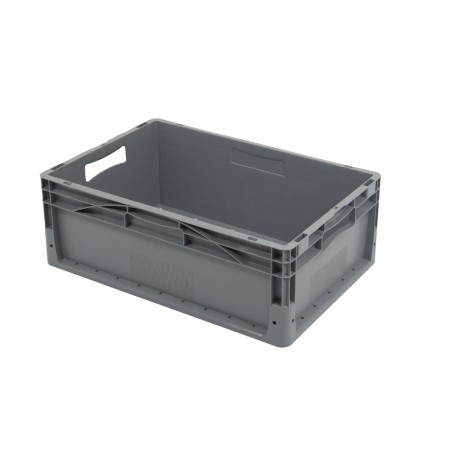 Bac Europe - 44L - 600x400x220 mm - fond plein, parois ouvertes - Vert - réf. NE-6422-A120