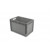 Bac Europe - 78L - 600x400x405 mm - fond plein, parois ouvertes - Orange - réf. NE-6440-4120