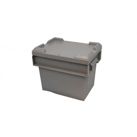 Bac plastique - 25L - 400x300x320 mm - fond plein, parois pleines - Bleu - réf. C4332-1150
