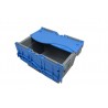 Bac plastique - 23L - 400x300x247 mm - fond plein, parois pleines - Bleu - réf. BD4325-1150