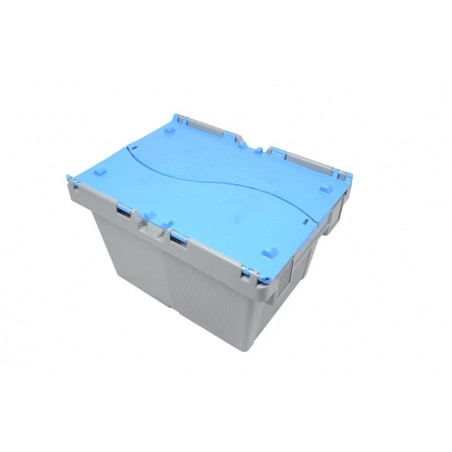 Bac plastique - 23L - 400x300x247 mm - fond plein, parois pleines - Bleu - réf. BD4325-1150