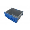 Bac plastique - 23L - 400x300x247 mm - fond plein, parois pleines - Bleu - réf. BD4325-1150