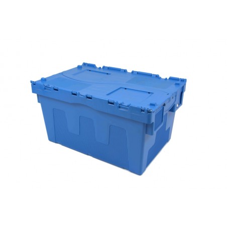 Bac plastique - 54L - 600x400x315 mm - fond plein, parois pleines - Bleu - réf. BD6430-1150