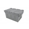 Bac plastique - 54L - 600x400x315 mm - fond plein, parois pleines - Bleu - réf. BD6430-1150