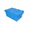 Bac plastique - 46L - 600x400x265 mm - fond plein, parois pleines - Bleu - réf. BD6425-1150
