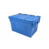 Bac plastique - 67L - 600x400x365 mm - fond plein, parois pleines - Bleu - réf. BD6435-1150