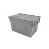 Bac plastique - 67L - 600x400x365 mm - fond plein, parois pleines - Bleu - réf. BD6435-1150