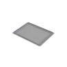 Bac plastique - 400x300x19 mm - fond plein, parois pleines - Gris - réf. E4301-44