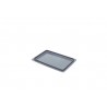 Bac plastique - 300x200x16 mm - fond plein, parois pleines - Gris - réf. E3201-44