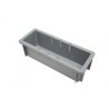 Bac plastique - 4.8L - 400x150x120 mm - fond plein, parois pleines - Bleu - réf. E4112-1100