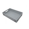 Bac Europe - 20L - 600x400x120 mm - fond plein, parois pleines - Bleu - réf. E6412-1120