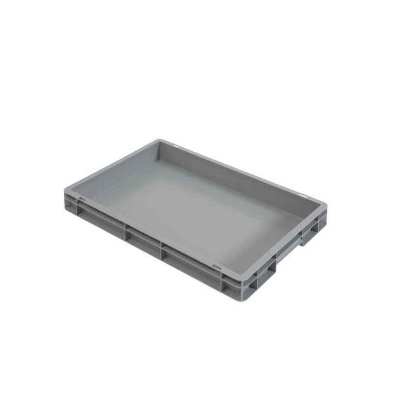 Bac Euronorm à parois et fond pleins - 12,5 L - 600×400×73 mm
