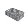 Bac Europe - 40L - 600x400x200 mm - fond ajouré, parois ajourées - Rouge - réf. E6420-2020