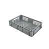 Bac Europe - 27L - 600x400x150 mm - fond ajouré, parois ajourées - Rouge - réf. E6415-2020