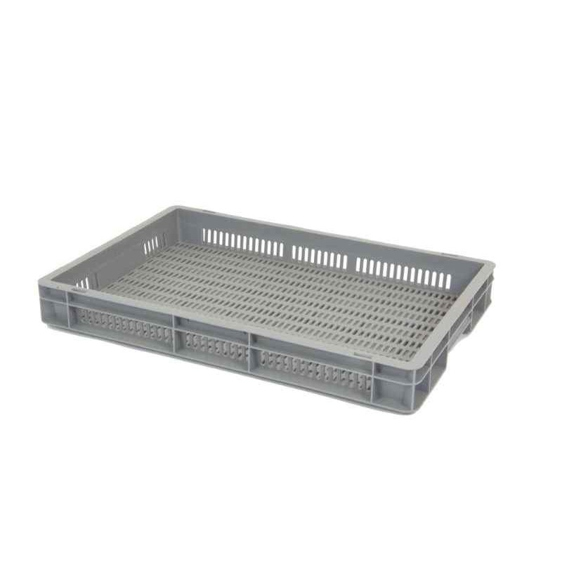Bac Euronorm à parois et fond ajourés - 12,5 L - 600×400×70 mm