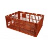 Bac gerbable - 118L - 785x585x300 mm - fond ajouré, parois ajourées - Vert - réf. CV300800-TI