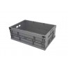Bac pliable - 39L - 600x400x215 mm - fond plein, parois pleines - Vert - réf. G6422-4161