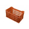 Bac gerbable - 30L - 500x300x265 mm - fond ajouré, parois ajourées - Noir - réf. BF5327-9000